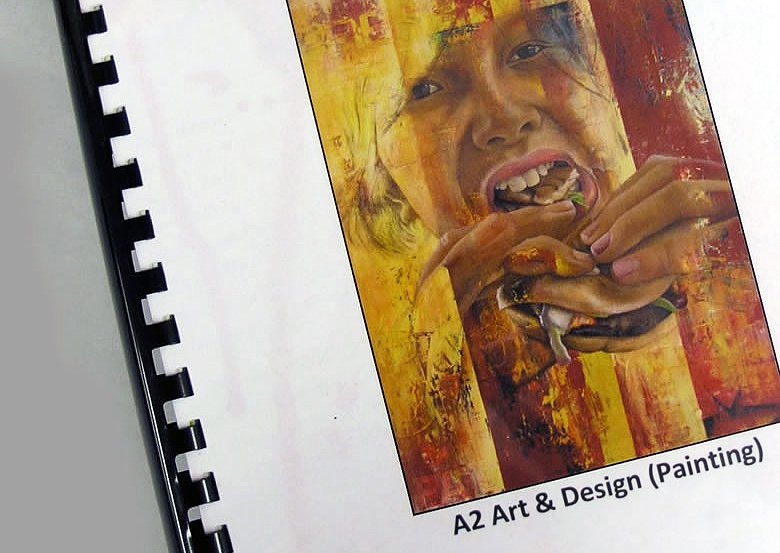 spiral bound sketchbook A4